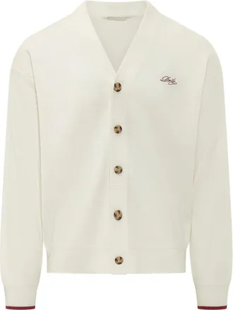 Dr&ocirc;le de Monsieur White V Neck Cardigan