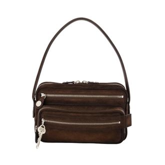 Acne Studios Camero Party Suede Wax - unisex - Tassen - Bruin - Maat: ONE Size Su&egrave;de