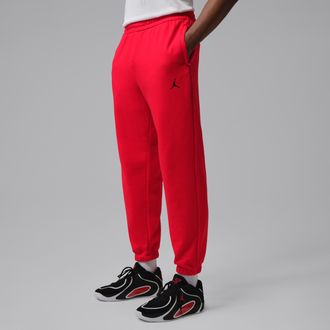 Nike Jordan Mens Jordan Sport Crossover Dri-FIT Fleece Pants in Red | IM7668-657