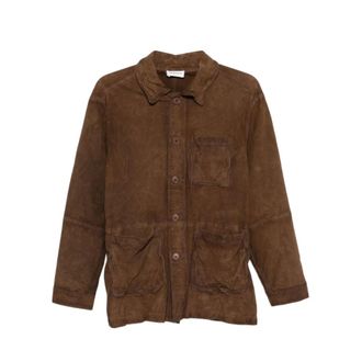 P.A.R.O.S.H. Leather Jackets, female, Brown, Size: S Marfa Jacket