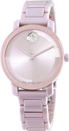 Movado BOLD Evolution 2.0 Quartz Pink Dial Ladies Watch 3601234