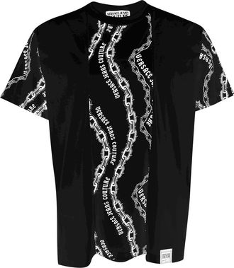 Versace Jeans Couture T-shirts en Polos - Heren - T-shirts - Zwart - M - Tops