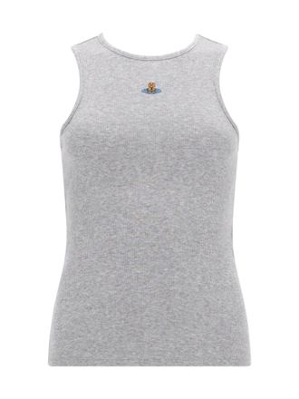 Vivienne Westwood Grey Solid Round Neck Top