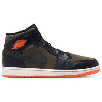 Nike Jordan Mens AJ 1 Mid SE - Shoes Cargo Khaki/Black Size 10.0