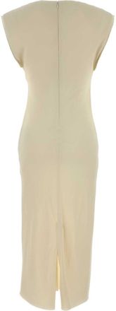 Ami Womens Dress Beige Viscose Elastane