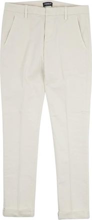 Dondup Gaubert Chino Broek - Heren - Nette broeken - Wit - W30 - Katoen - Broeken
