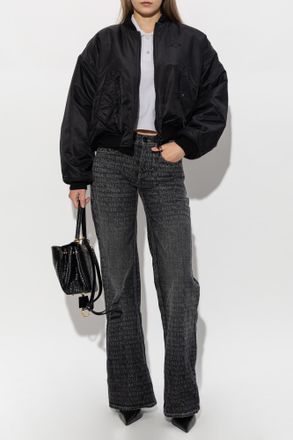 Balenciaga Polo With Embroidered Logo, Womens, Grey