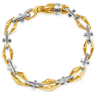 Pompeii3 Mens Link 14k Gold (48gram) or Platinum (77gram) 7-8.5mm Bracelet 9