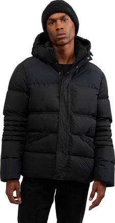 Pajar Mens Titan Mixed Media Puffer with Removable Hood in Black at Nordstrom, Size X-Large
