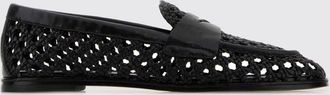 Stuart Weitzman Mocassino in pelle intrecciata e traforata
