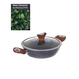 KASANOVA Tegame 24 cm con coperchio ottanio New Ceramic