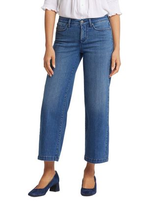 NYDJ Nydj Teresa Mission Blue Wide Leg Jean