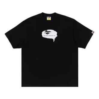 A Bathing Ape Graffiti Ape Face T-Shirt Black 1M30110341-BLACK