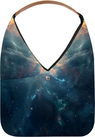 Generic Stars Nebula Reusable Lightweight Grocery Bags - Foldable Into Compact Pouch, Washable & Sturdy, Multipurpose for Shopping and Travel