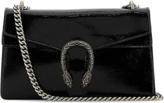 Gucci Black Leather Small Dionysus Shoulder Bag
