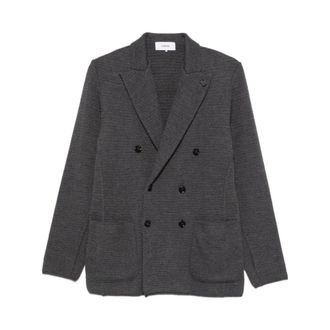 Lardini Heren, Jassen, Grijs, Maat: M