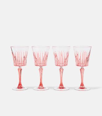 Les-Ottomans Set di 4 bicchieri da vino in cristallo