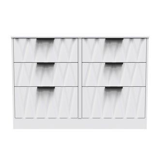 Welcome Furniture Calgary Ready Assembled 6 Drawer Wide Chest in White Matt - Welcome Furniture | TJ Hughes