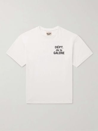 Gallery Dept. Mens French Logo T-Shirt - White Cotton - Size X-Large