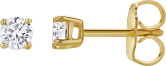 LuvMyJewelry Valeria 14K Gold Lab Grown Round Solitaire Diamond Earrings - 0.25 Ct in 14K Yellow Gold at Nordstrom