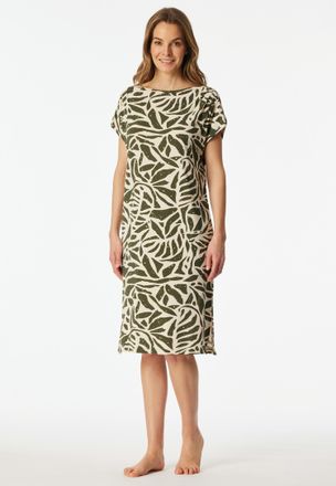 Schiesser Nachthemd SCHIESSER Selected Premium, Damen, Gr. 36, N-Gr, 707, gr&uuml;n, Single Jersey, Obermaterial: 95% Modal, 5% Elasthan, bequem knielang, U-Boot-Aus