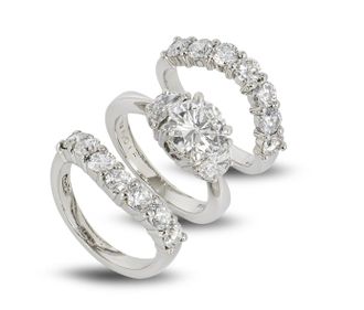 Bespoke Platinum Diamond Bridal Set