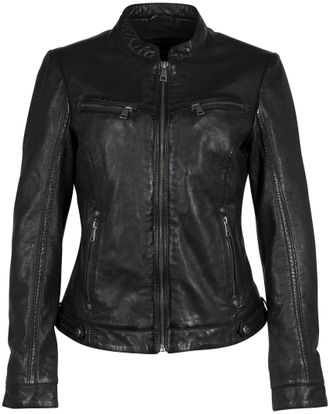 Mauritius Lederjacke MAURITIUS MWJanka, Damen, Gr. 4XL, schwarz, Obermaterial: 100% Schafsleder. Futter: 100% Baumwolle. &Auml;rmelfutter: 100% Polyester, unifarben,