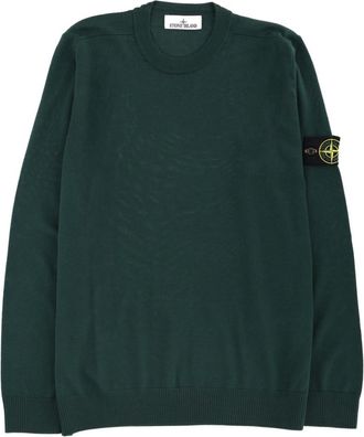 Stone Island Green Crew Neck Sweater