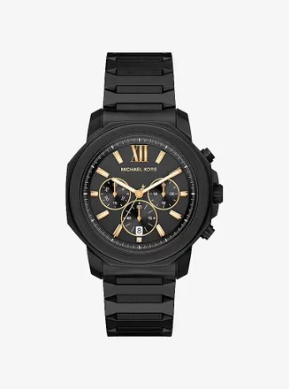 Michael Kors Prescott Chronograph Quartz Black Dial Mens Watch MK9252