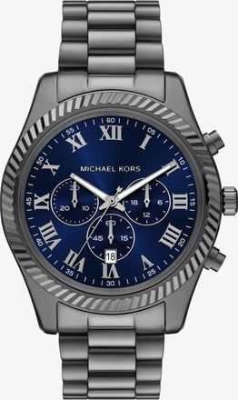Michael Kors Oversized Lexington Gunmetal-Tone Watch