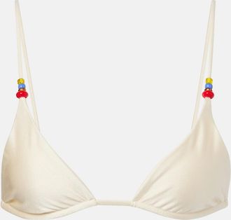 JADE Swim Via beaded bikini top