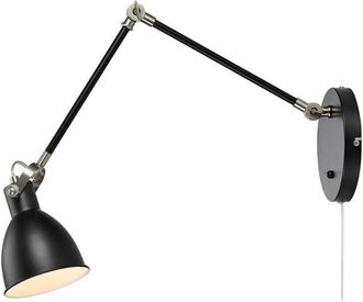 Marksl&ouml;jd Markslojd House Luz De Trabajo De Pared De Domo Ajustable Negro, Acero