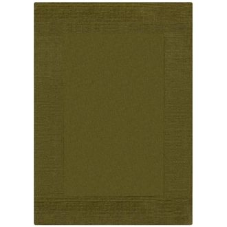 Novatrend Alfombra de lana lisa sal&oacute;n verde 200x290 cm