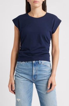 Madewell Side Cinch Muscle Tee in Midnight Navy at Nordstrom Rack, Size Xx-Small