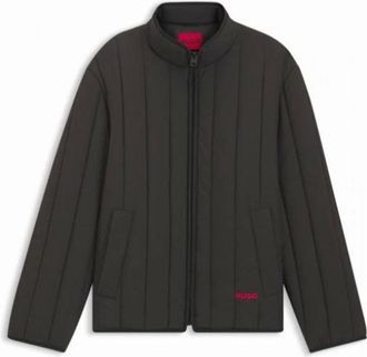 HUGO BOSS Jassen, Heren, Zwart, M, Leer, Brenoto 2611 Jacket