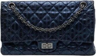 Chanel Borsa a spalla Pre-owned Vintage Double Flap - - Pre-owned - Donna - Blu - ONE SIZE
