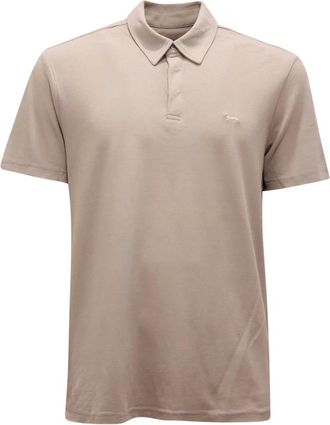 Harmont & Blaine Polo Shirts, male, Beige, Size: 4XL Lrn391 Regular Fit Shirt