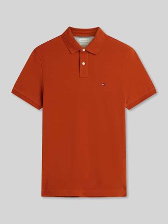 Tommy Hilfiger Regular Fit Poloshirt aus Baumwoll-Mix in Terra, Gr&ouml;&szlig;e XXL