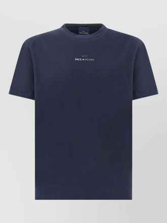 Paul & Shark logo cotton jersey crew neck t shirt