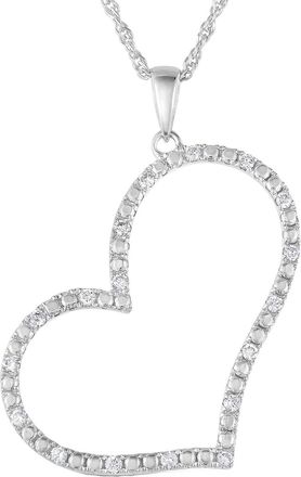 Vir Jewels 1/4 cttw SI2-I1 Certified Diamond Heart Pendant 18K White Gold with Chain