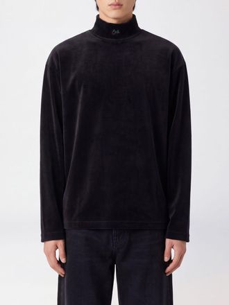 ERL T-shirt in cotone a maniche lunghe con collo alto e logo di strass