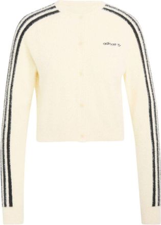 adidas (WMNS) adidas Fluffy Knitted Cardigan Asia Sizing Warm Vanilla LC8162