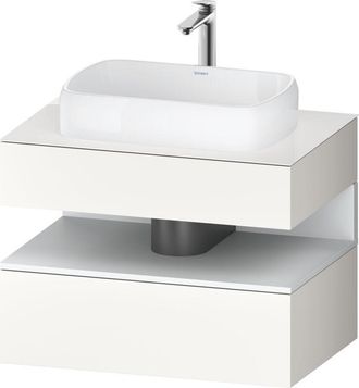 Duravit Duravit - Qatego Consola Mueble Bajo Lavabo, 1 Extra&iacute;ble, 1 Caj&oacute;n