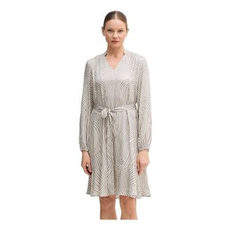 Marc Aurel Kleedjes, Dames, Grijs, M, Shirt Dress