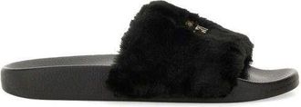 Versace Logo Fur Slide