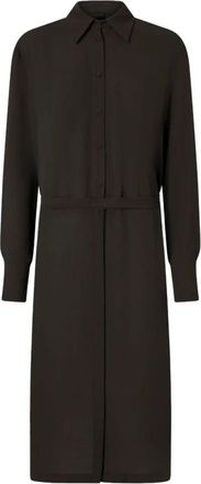 Pinko Bruine Jurk Collectie - Dames - Shirt Kleedjes - Bruin - L - Kleedjes