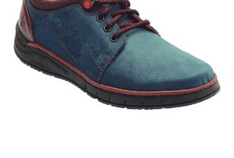 Lobo Solo Mens 9318 Oxford In Blue Nubuck