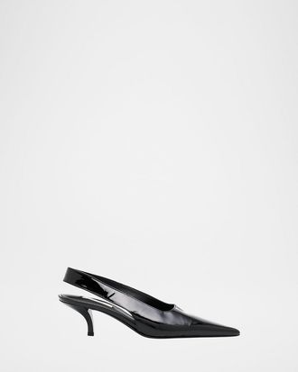 Toteme Patent Leather Slingback Pumps
