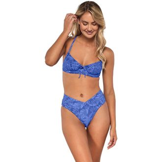 Swim Systems Delfina V Front Bikini Swim Bottoms in Bahama Blues at Nordstrom, Size X-Small