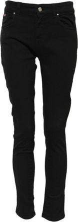 Dolce & Gabbana Zwarte Skinny Mid Waist Denim Jeans - Dames - Skinny Jeans - Zwart - S - Denim - Jeans